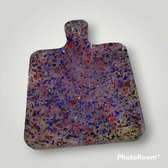 Clear Gold Leaf Coaster Tray (Z187) - Picture 3 of 6